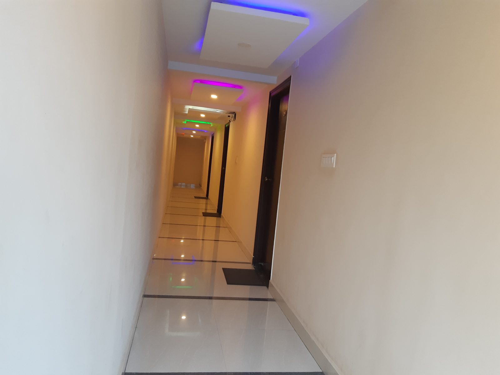 Corridor on a guest floor at CNR Residency